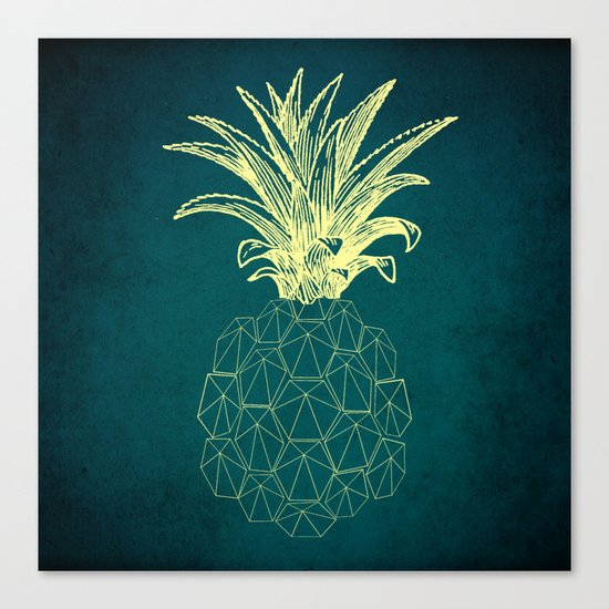 y-hello pineapple Canvas Print