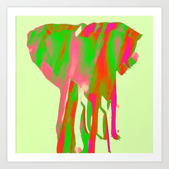 elephant love Art Print