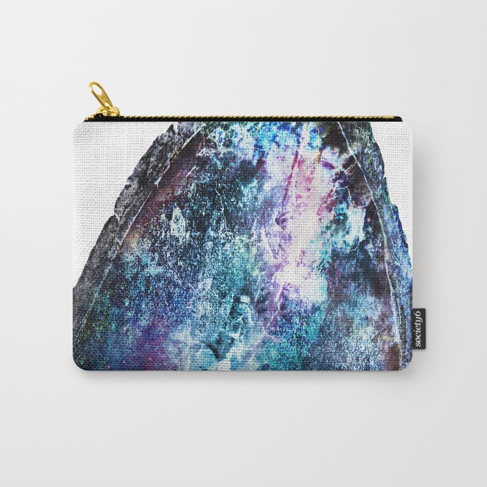 Blue Mystic Geode Carry-All Pouch