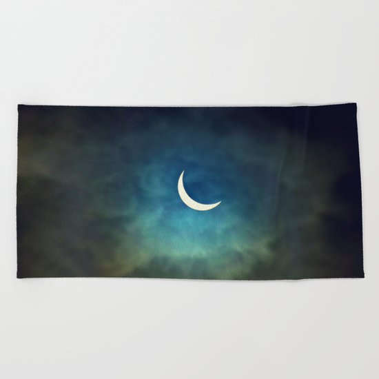 Solar Eclipse 1 Beach Towel