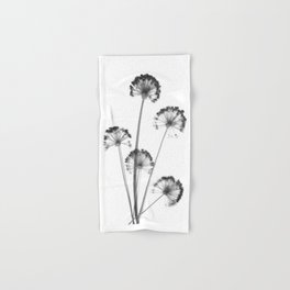 black and white flower wallpaper, flower decor, printable art Hand & Bath Towel