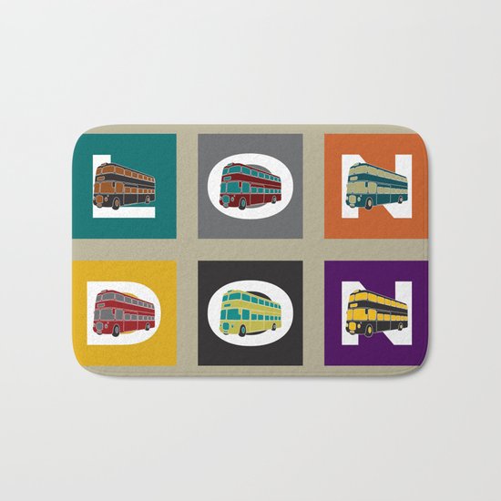 London Double Decker Bath Mat
