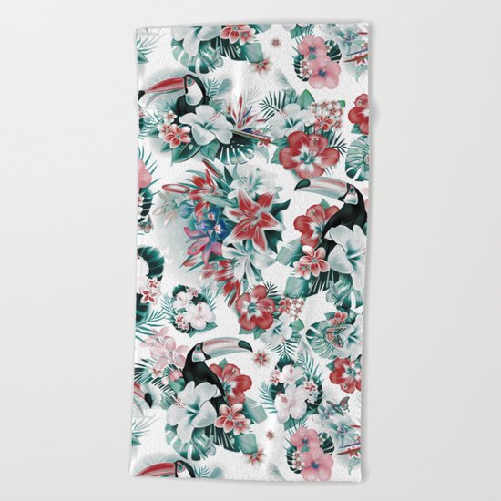 Tropical Forest Beach Towel