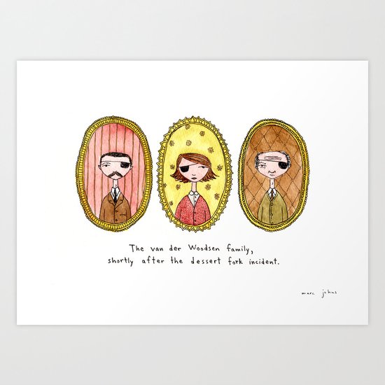 the dessert fork incident Art Print