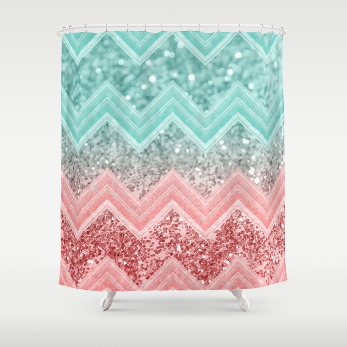 Summer Vibes Glitter Chevron 1 C Mint Shiny Decor Art Summer Vibes Glitter Chevron 1 C Mint Shiny Decor Art