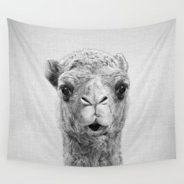 Camel - Black & White Wall Tapestry