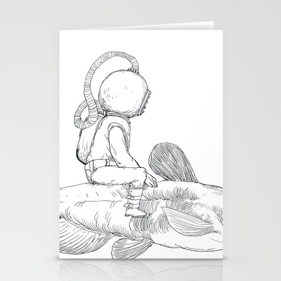 Aqua Stationery Cards