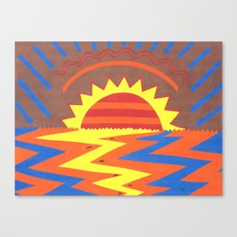 Sunset Ocean Patterns Canvas Print
