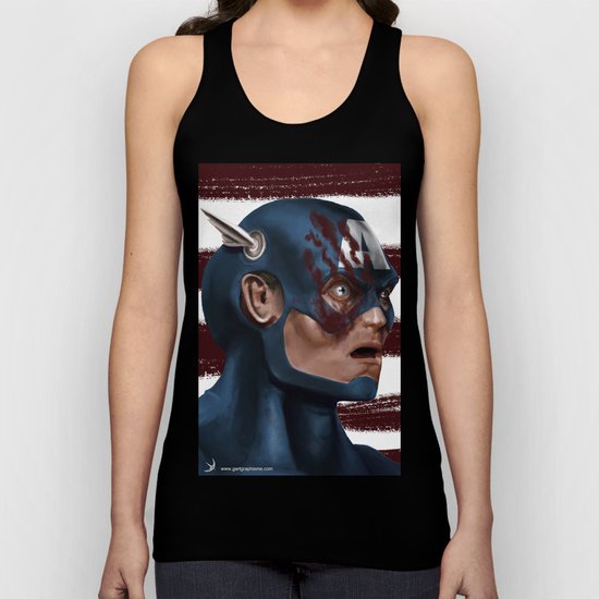 THE FACE COLLECTION - CAPTAIN AMERICA Unisex Tank Top