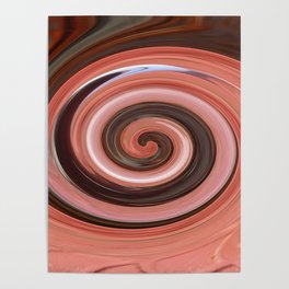 Swirl 01- Colors of Rust / RostArt Poster