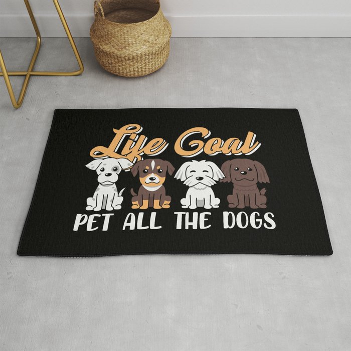 Life Goal Pet All The Dogs Rug