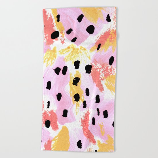 Dreams of Summer Abstract Beach Towel