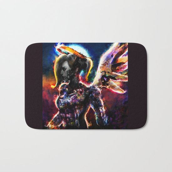 metal angel Bath Mat