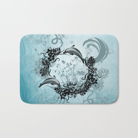 Cute dolphin Bath Mat