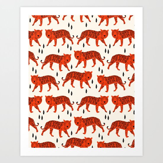 Tiger by Andrea Lauren Design Art Print