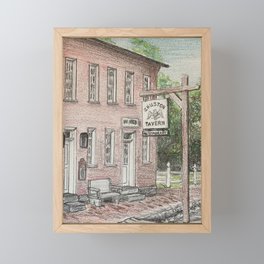 J. Huston Tavern in Arrow Rock Framed Mini Art Print