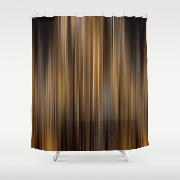 Elegant Gold Stripes Pattern Theater Cinema Curtain Background Shower Curtain