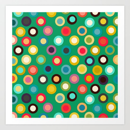green pop spot Art Print