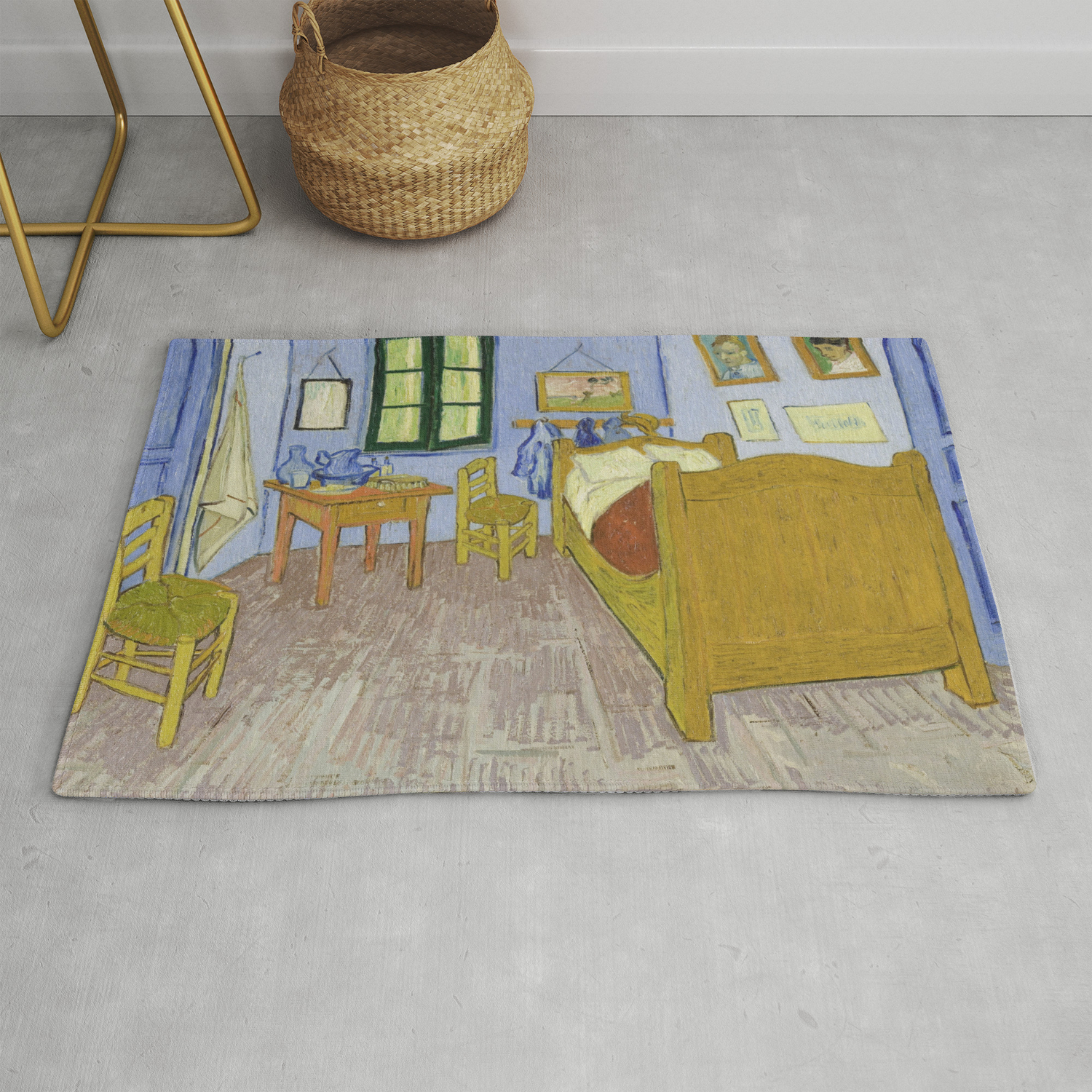 Vincent Van Gogh S Bedroom In Arles Rug By Mosfunky