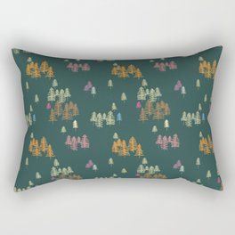 Colorful Forest Rectangular Pillow
