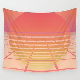 Minimal Sun Grid Wall Tapestry