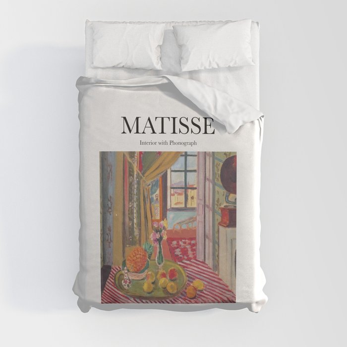 Matisse - Interior with Phonograph Duvet Cover