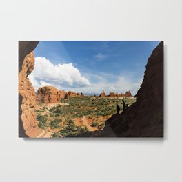 Landscape View of Arches NP Metal Print