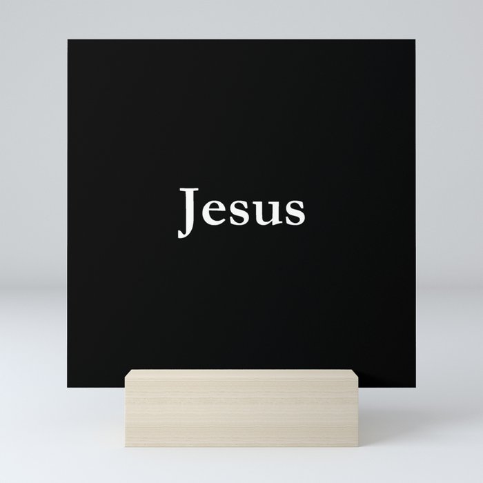Jesus 5 black and white Mini Art Print