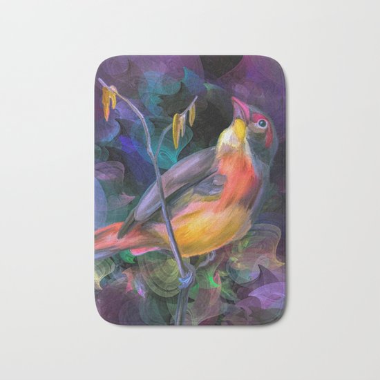 Painting of a Bird Bath Mat