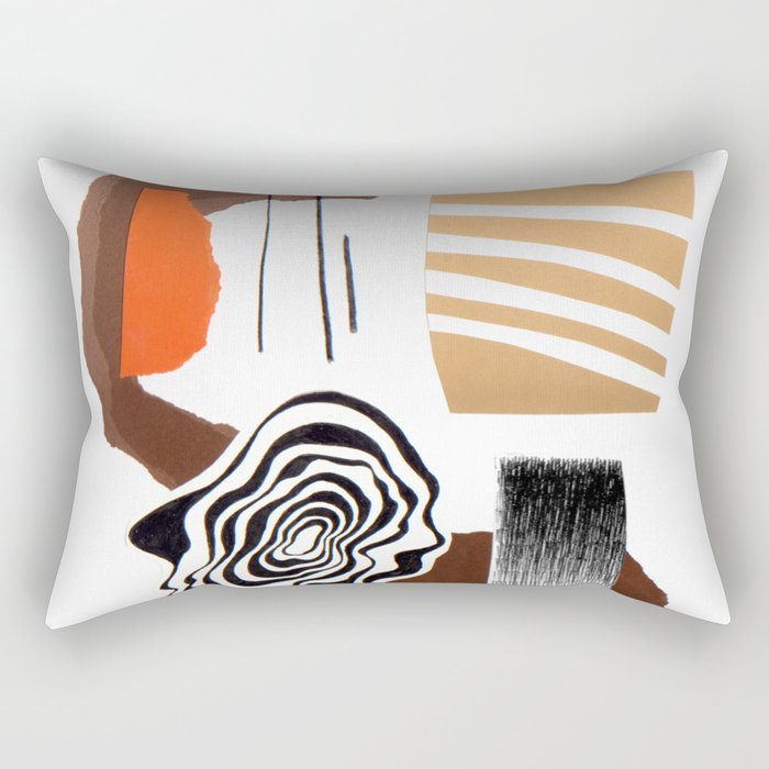 abstract collage Rectangular Pillow