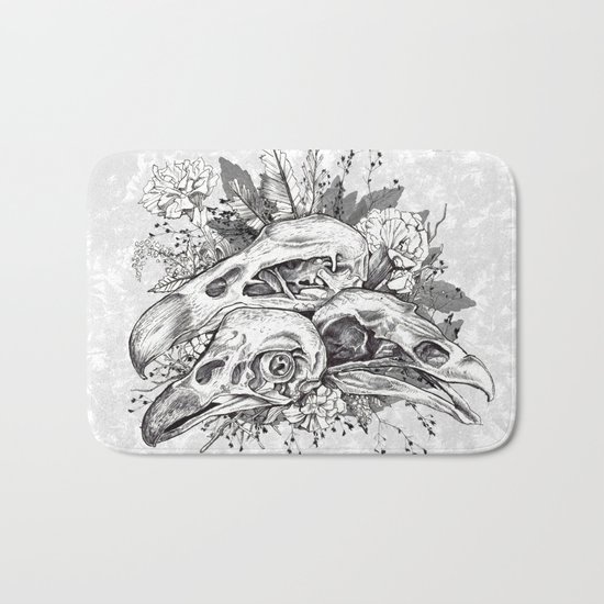 Skull Pile Bath Mat