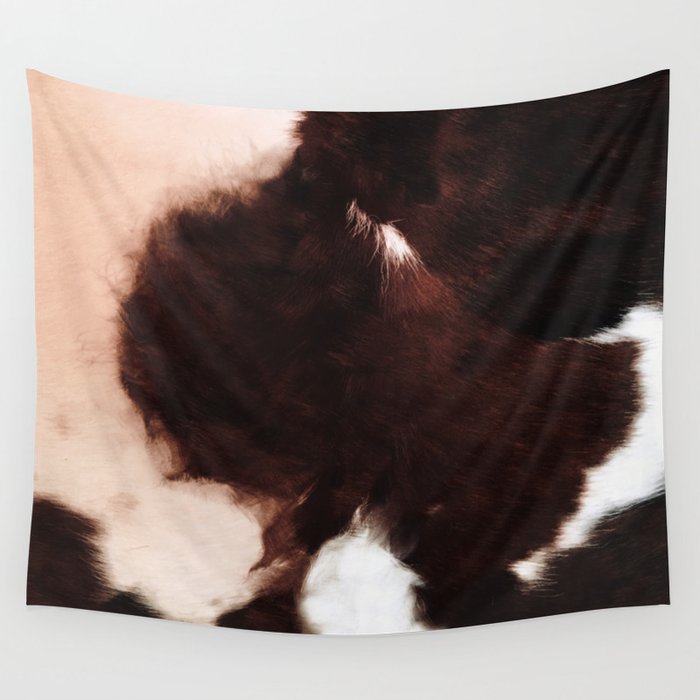 Dark Cowhide Fur (digitally created) Wall Tapestry