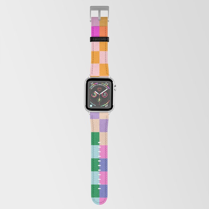 Checkerboard Collage Apple Watch Band