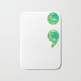 Mental Health Awereness You Matter Semi Colon Bath Mat | Therapist, Depression, Therapy, Curated, Pyschiatry, Semicolon, Physcologist, Suicideawareness, Suicide, Mentalhealth 