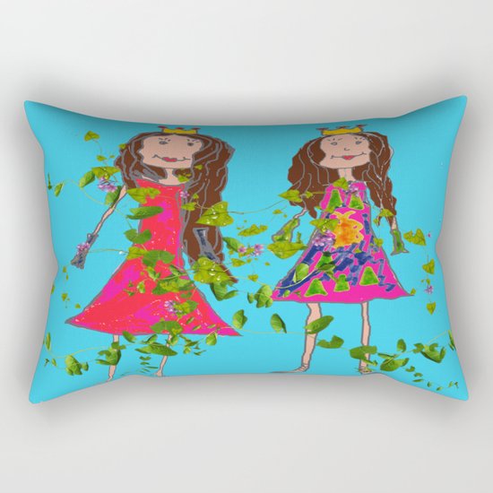 GiRL FRiENDS Rectangular Pillow