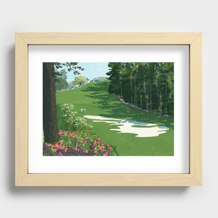 2013 Masters the 10th hole at the Augusta National Golf Club Recessed Framed Print