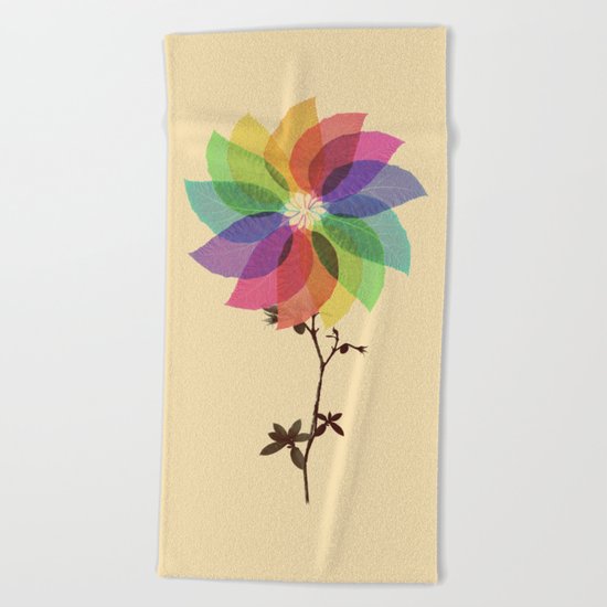 The windmill in my mind Beach Towel