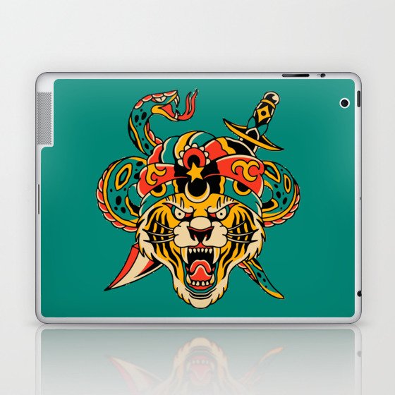 Tiger and Snake  Laptop & iPad Skin