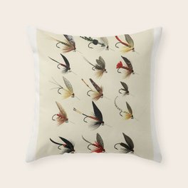 fly fishing throw pillows