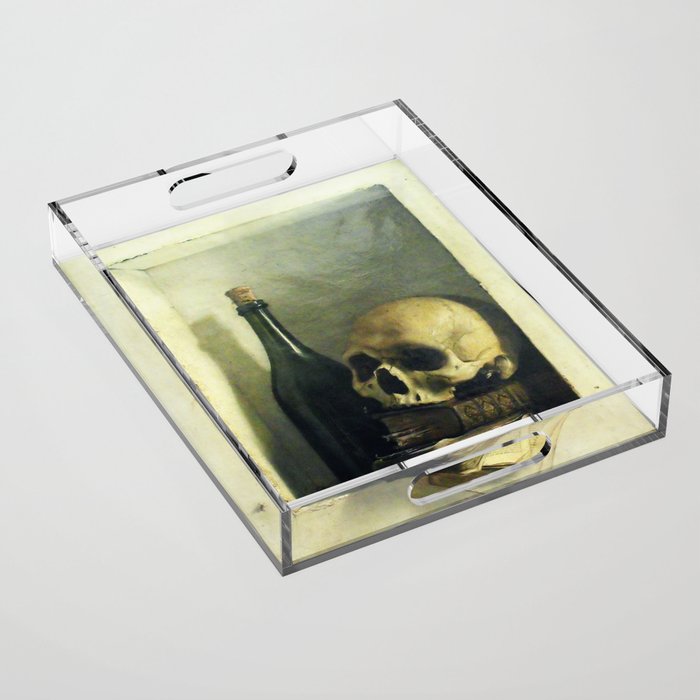 Une tete de mort - Antoine Wiertz  Acrylic Tray