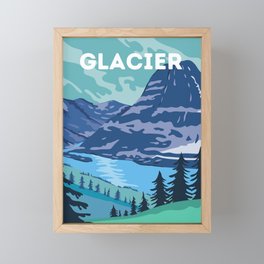 Glacier National Park in Summer Framed Mini Art Print