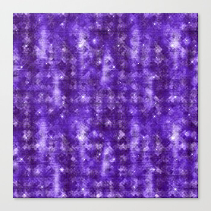Glam Purple Diamond Shimmer Glitter Canvas Print