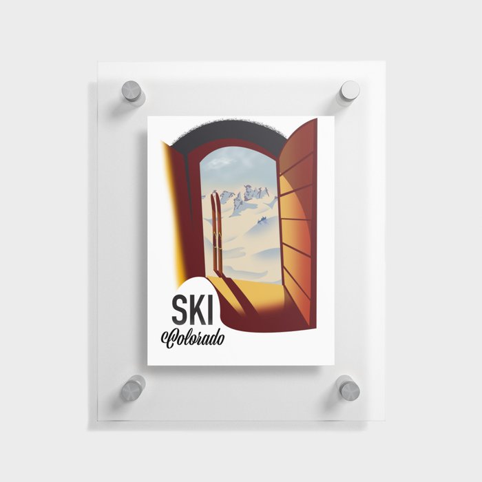 Ski Colorado. Floating Acrylic Print