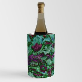 magenta green floral fairy bed Wine Chiller