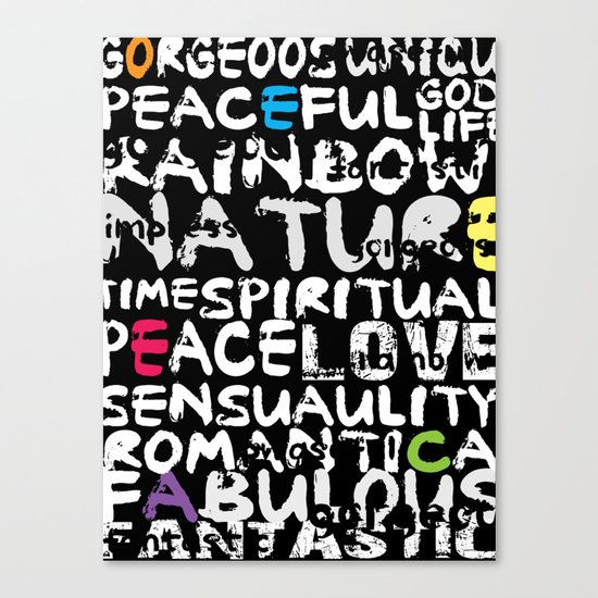 love words Canvas Print