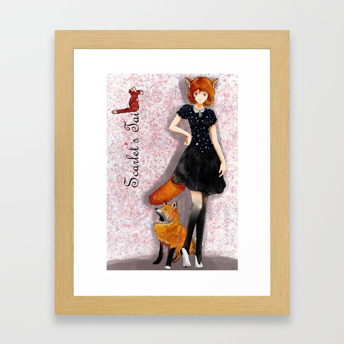 Scarlet Fox Framed Art Print