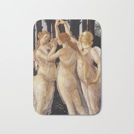 La Primavera - The Three Graces - Sandro Botticelli Bath Mat | Sexy, Artist, Vintage, Venus, Women, Original, Dress, Females, Girl, Art 