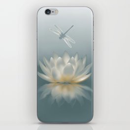 Lotus and Dragonfly iPhone Skin