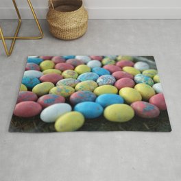 Colorful Candy Eggs Rug | Eggs, Colorfuleggs, Holiday, Candy, Seasonal, Eastercandy, Maltedmilkcandy, Pastel, Easter, Candyeggs 