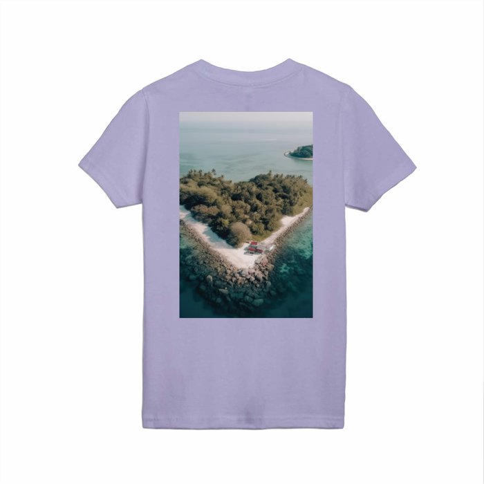Tropical Heart Kids T Shirt